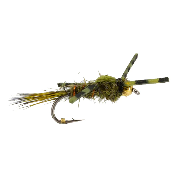 Gold Ribbed Hares Ear Rubber Legs - 3 pack - Image 2